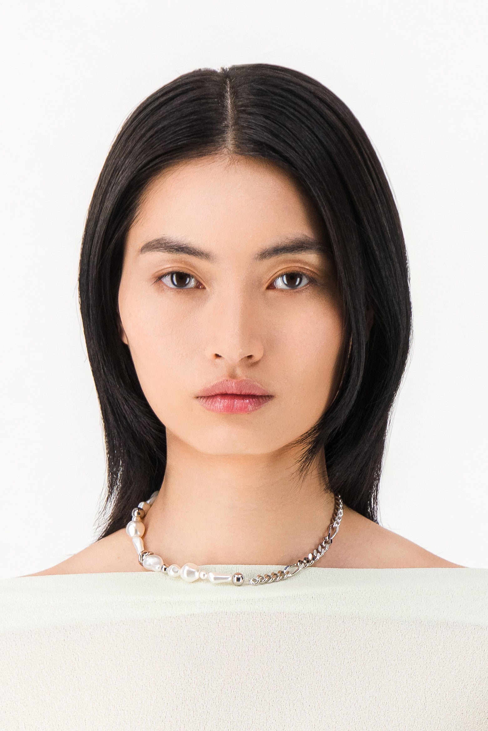 JUSTINE CLENQUET Silver & Orange selling Nate Choker