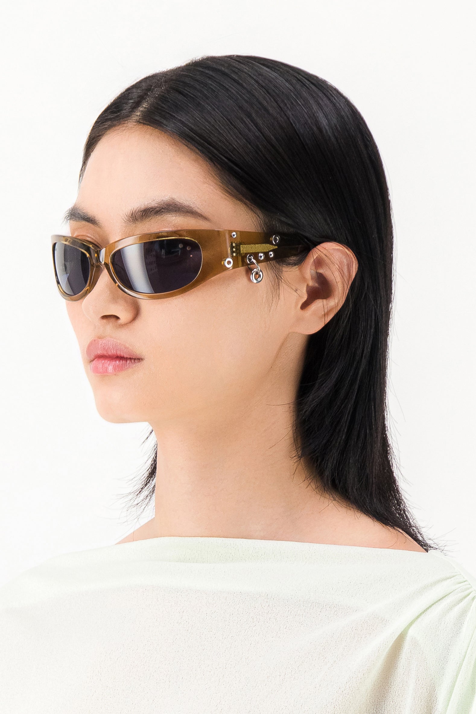 Justine Clenquet Clara brown sunglasses