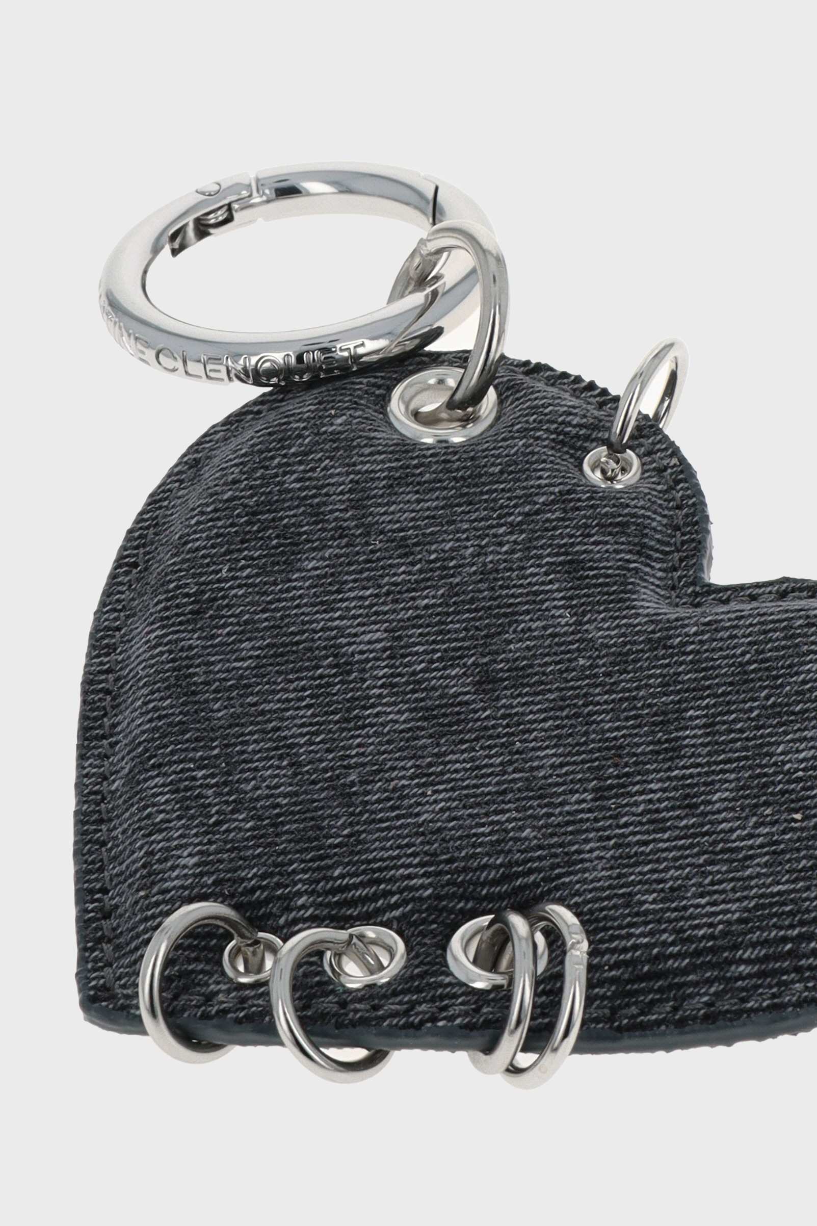 Justine Clenquet - Heart denim zinc charm