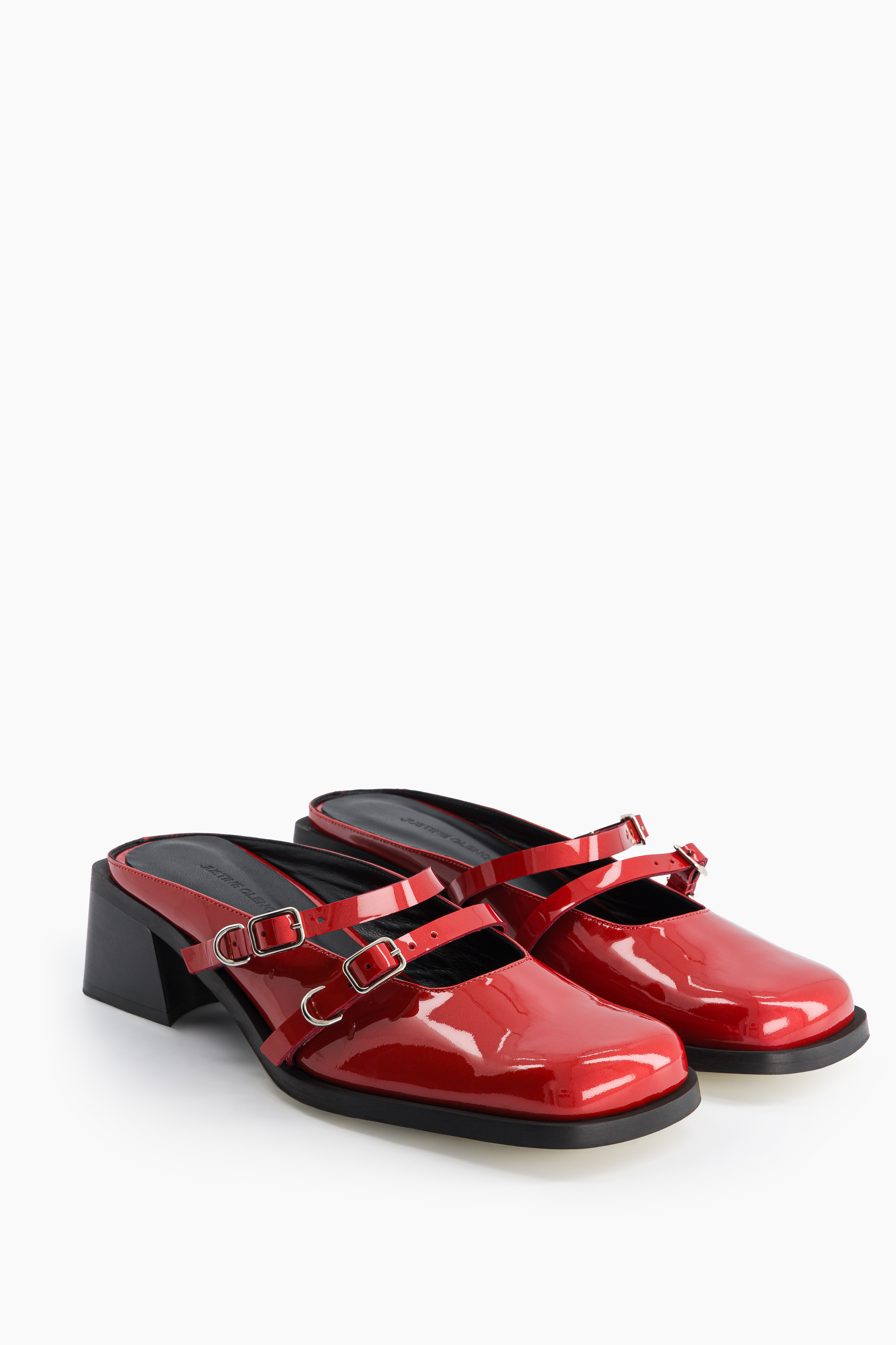 Justine Clenquet - Andie red lipstick mules