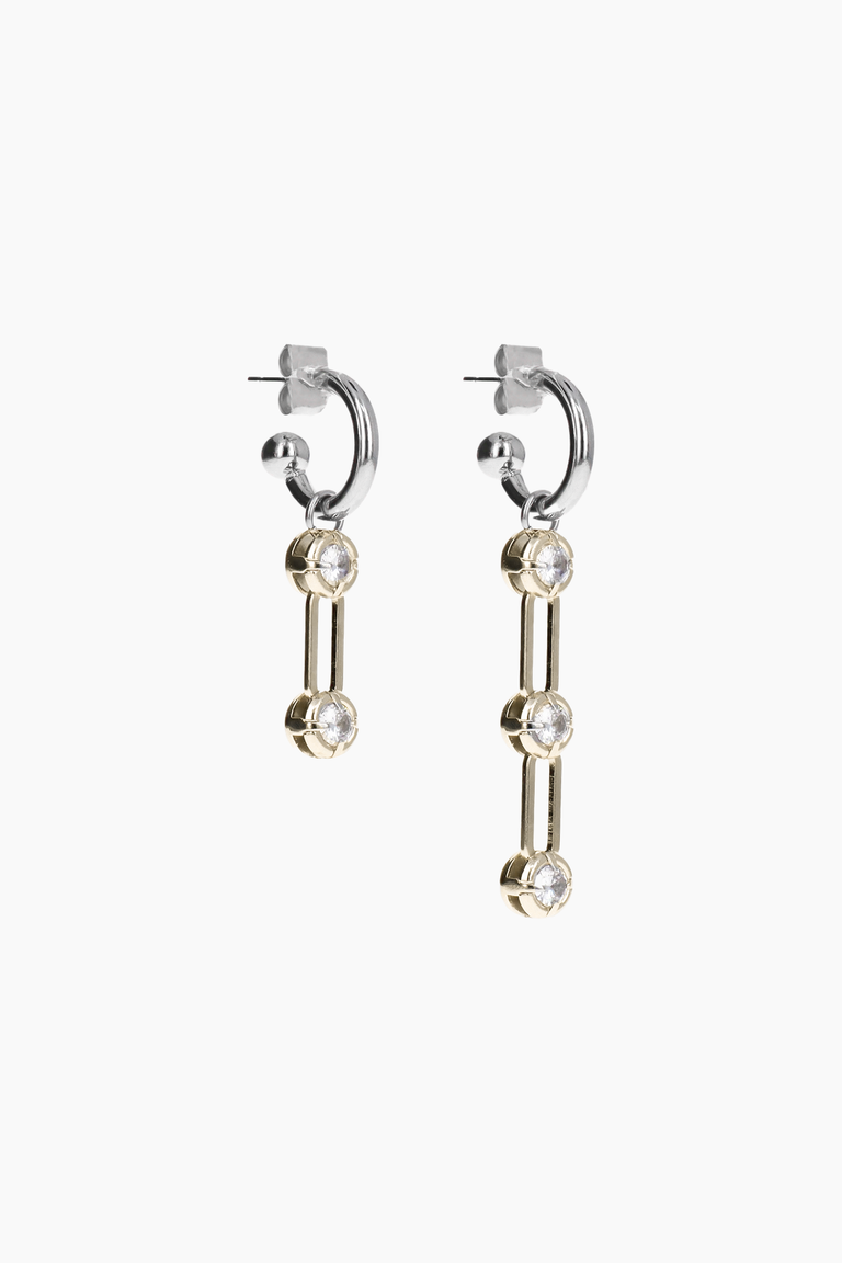 Alva bicolored earrings