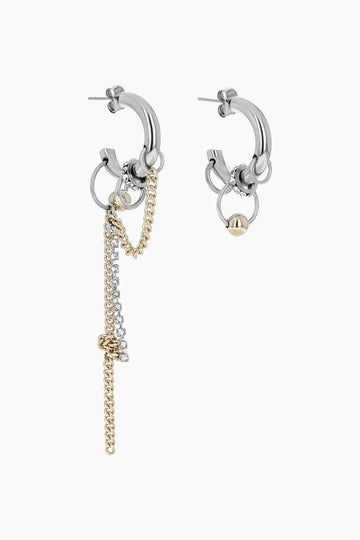 JUSTINE CLENQUET - amber earrings gold palladium