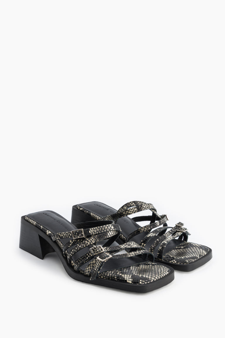 Andie python sandals