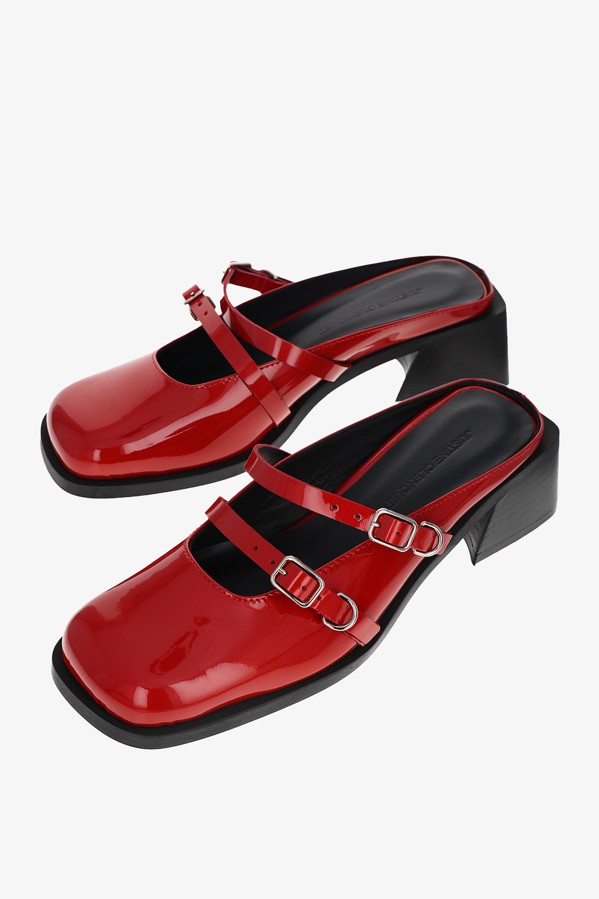 Andie red lipstick mules
