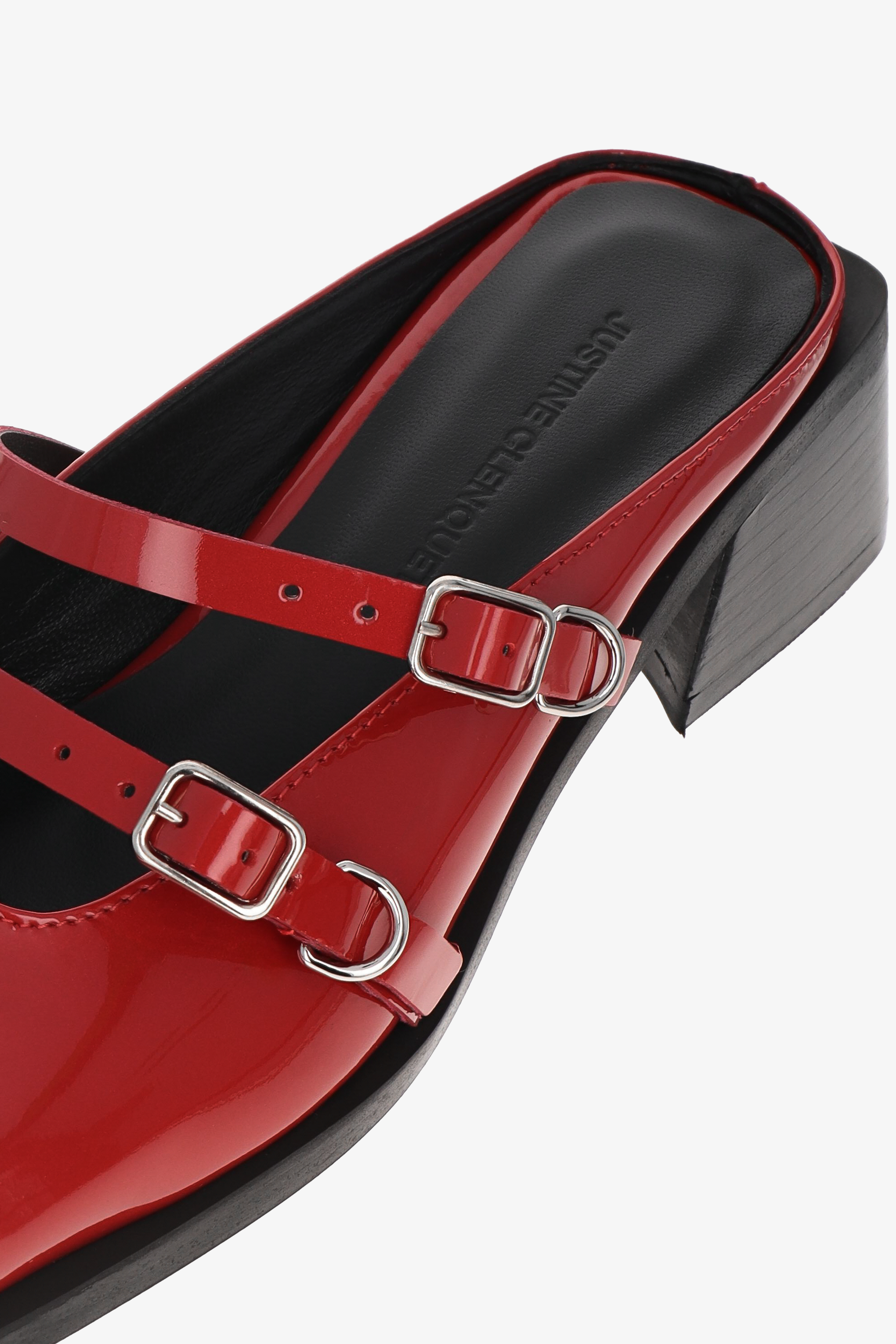 Andie red lipstick mules