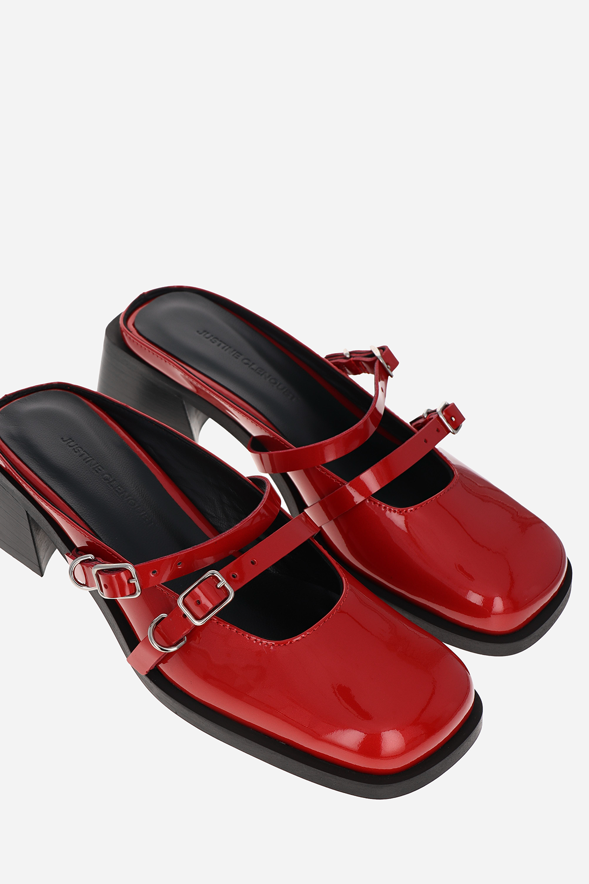 Andie red lipstick mules