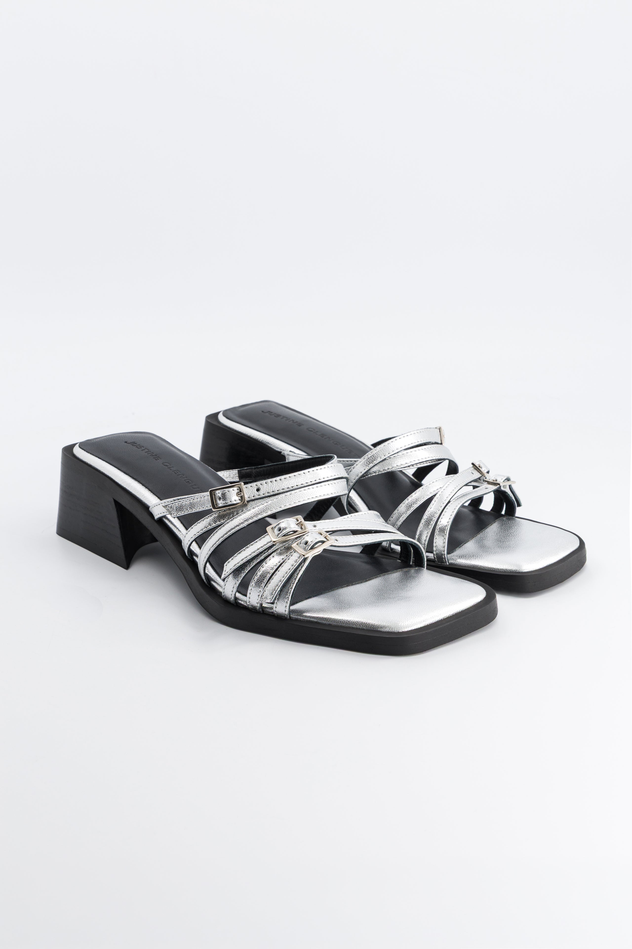 Justine Clenquet - Andie silver sandals