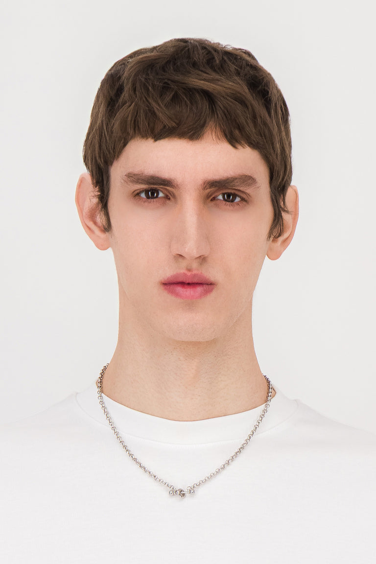 Azel silver necklace