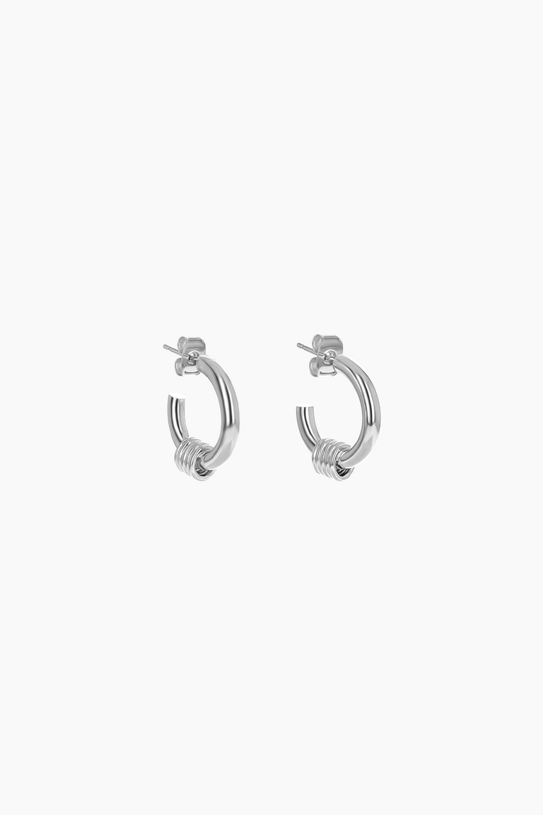 Carrie silver earrings