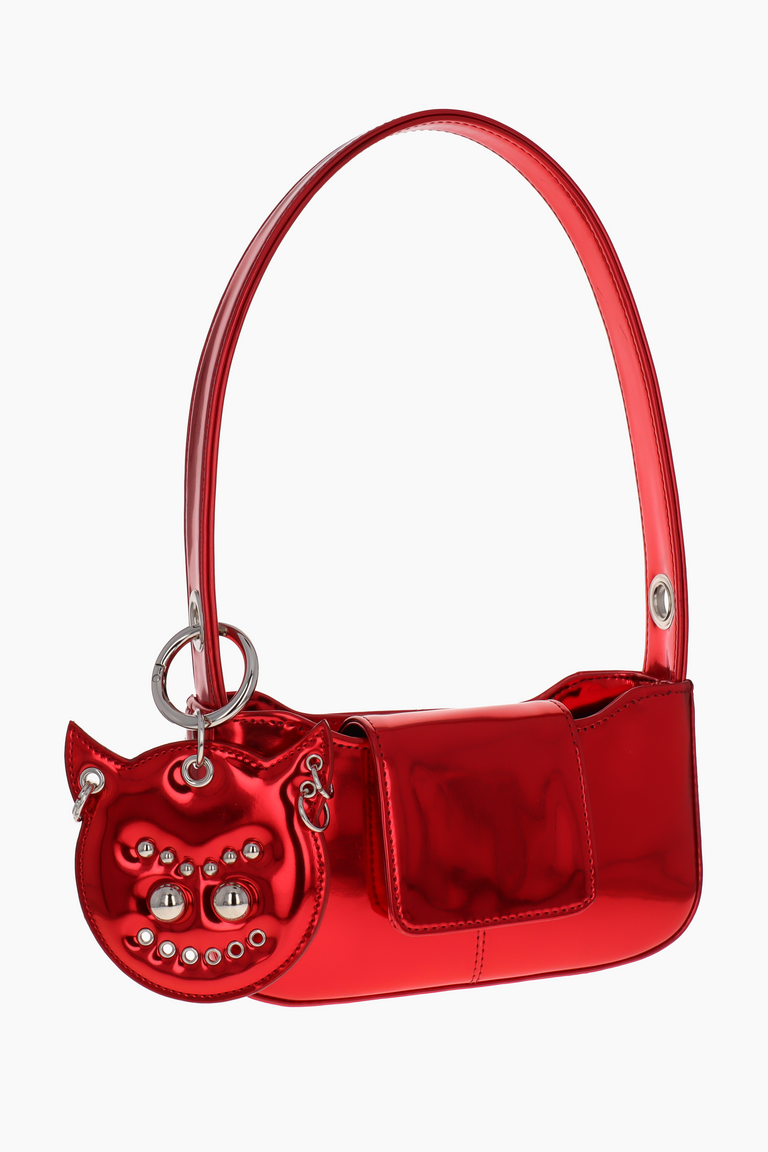Dylan metallic red bag with devil