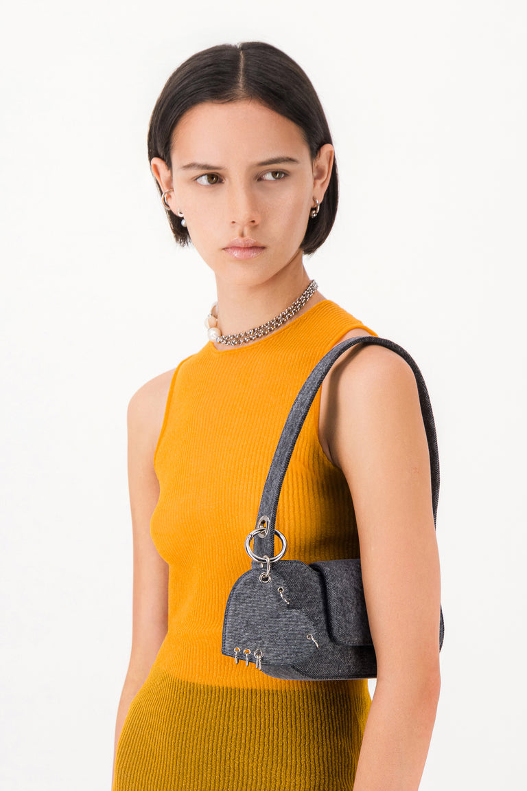 Dylan denim zinc bag