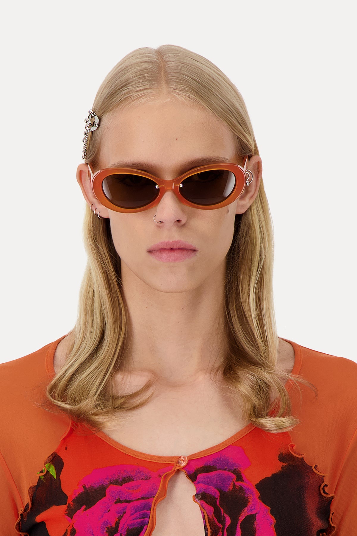 Drew orange sunglasses