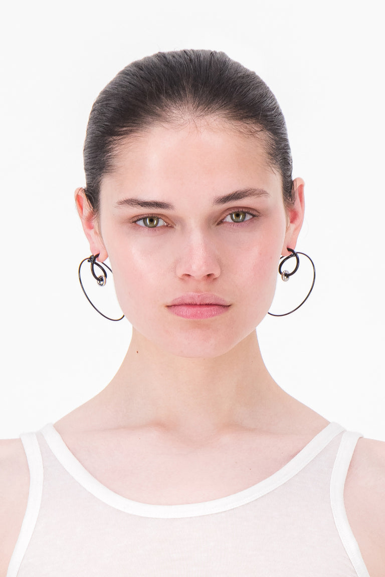Eva Black Earrings