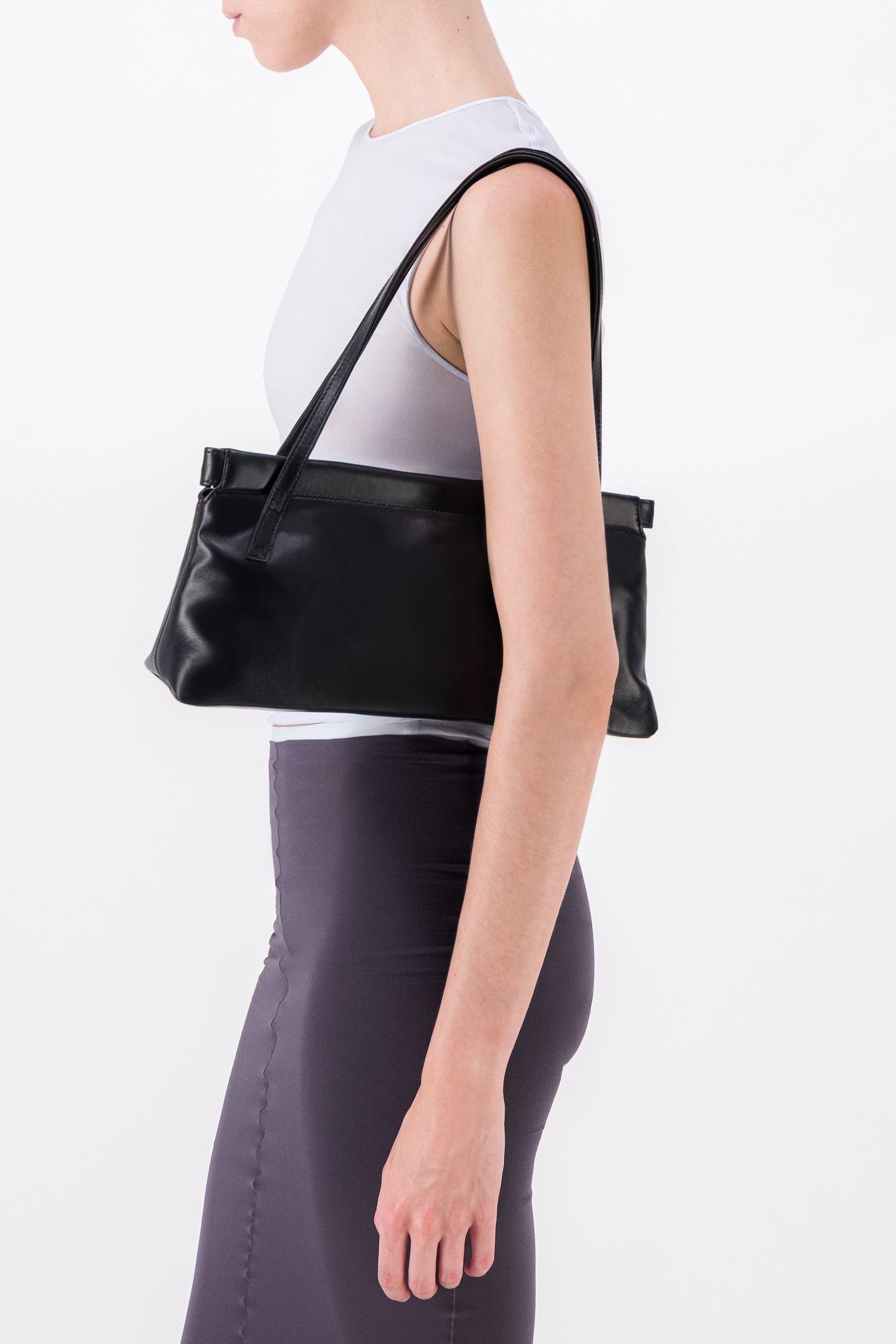 Sac Flor noir + pendentif perles