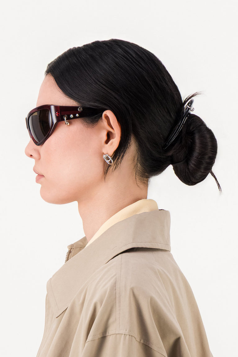 Gordon burgundy sunglasses