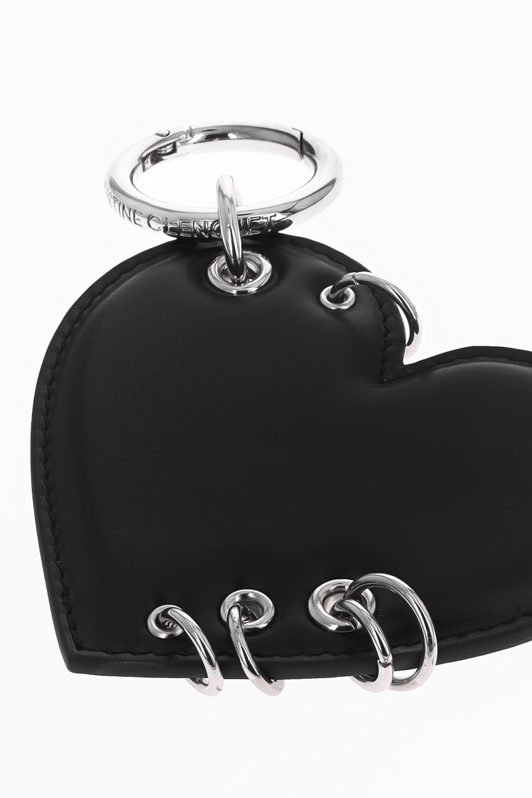 Heart Black Nappa charm