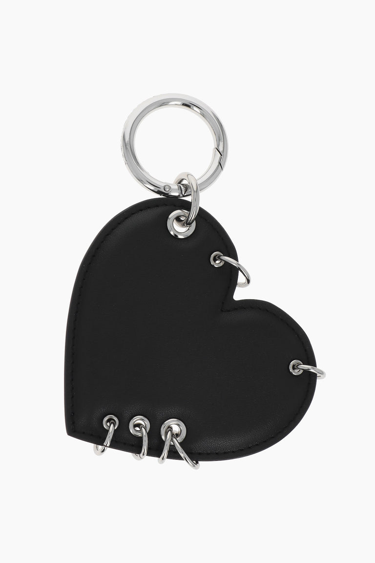 Heart Black Nappa charm