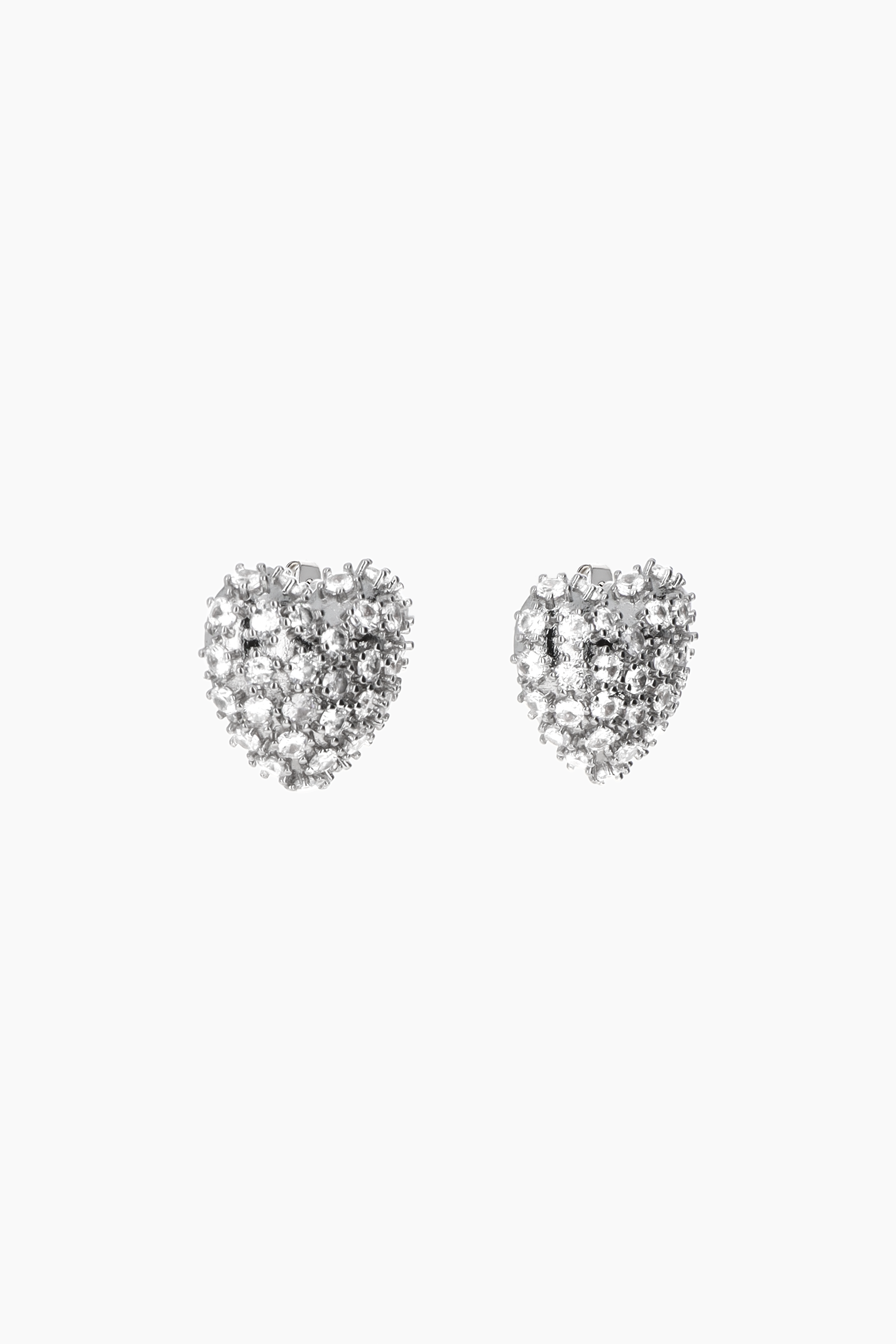 Heart crystal earrings