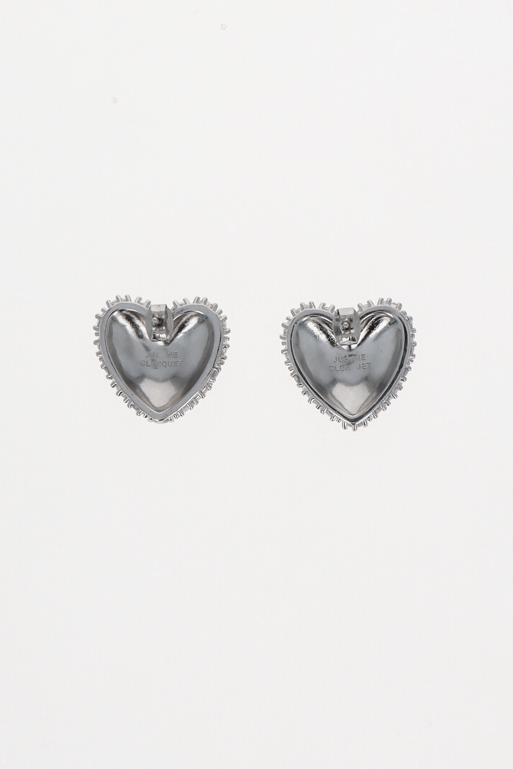 Heart crystal earrings