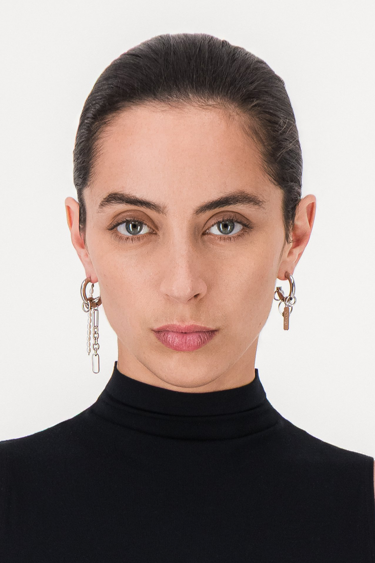 Iris pearl earrings