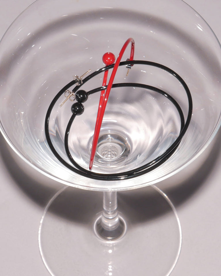 Boucles d'oreilles Marfa noir