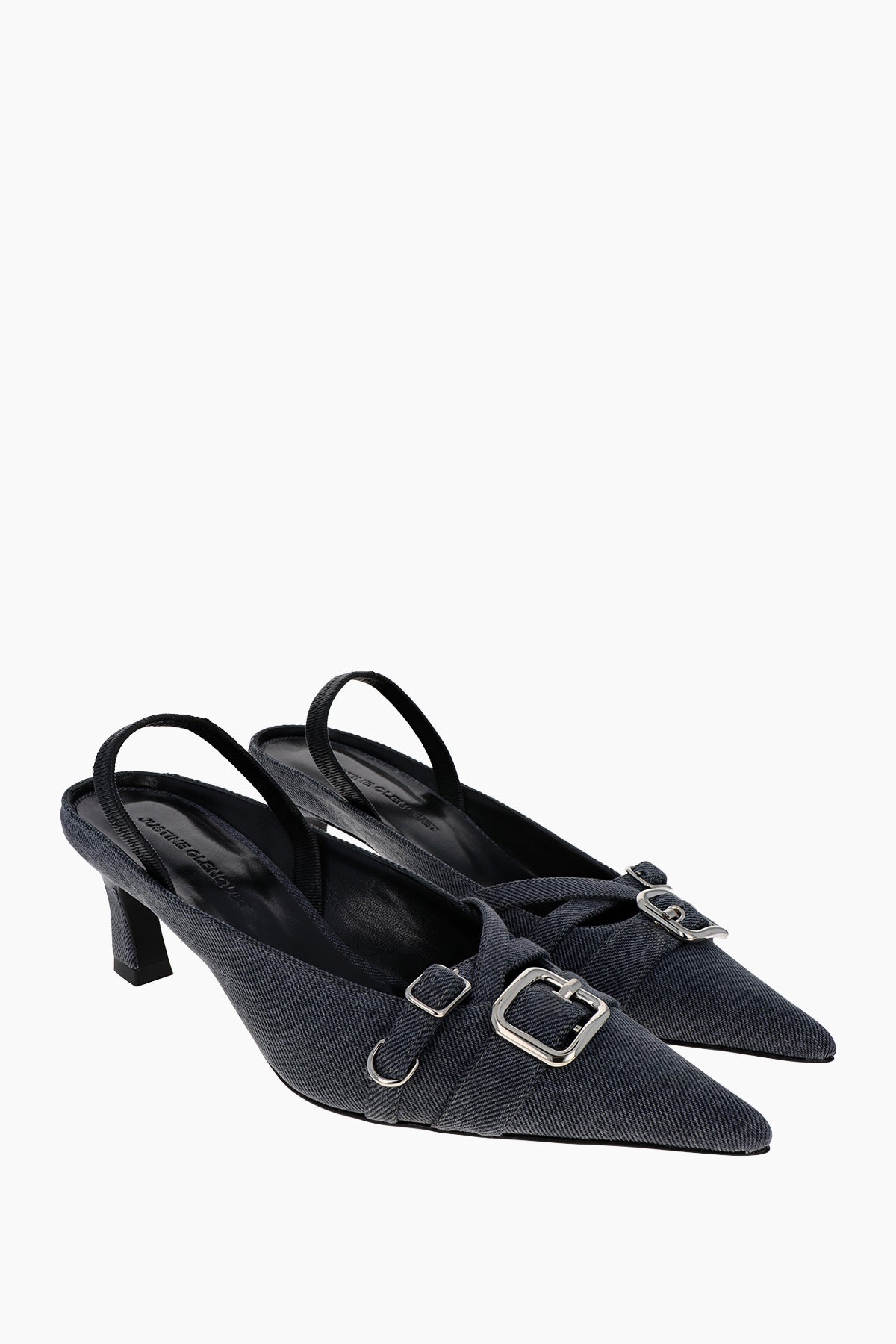 Joan denim grey slingbacks