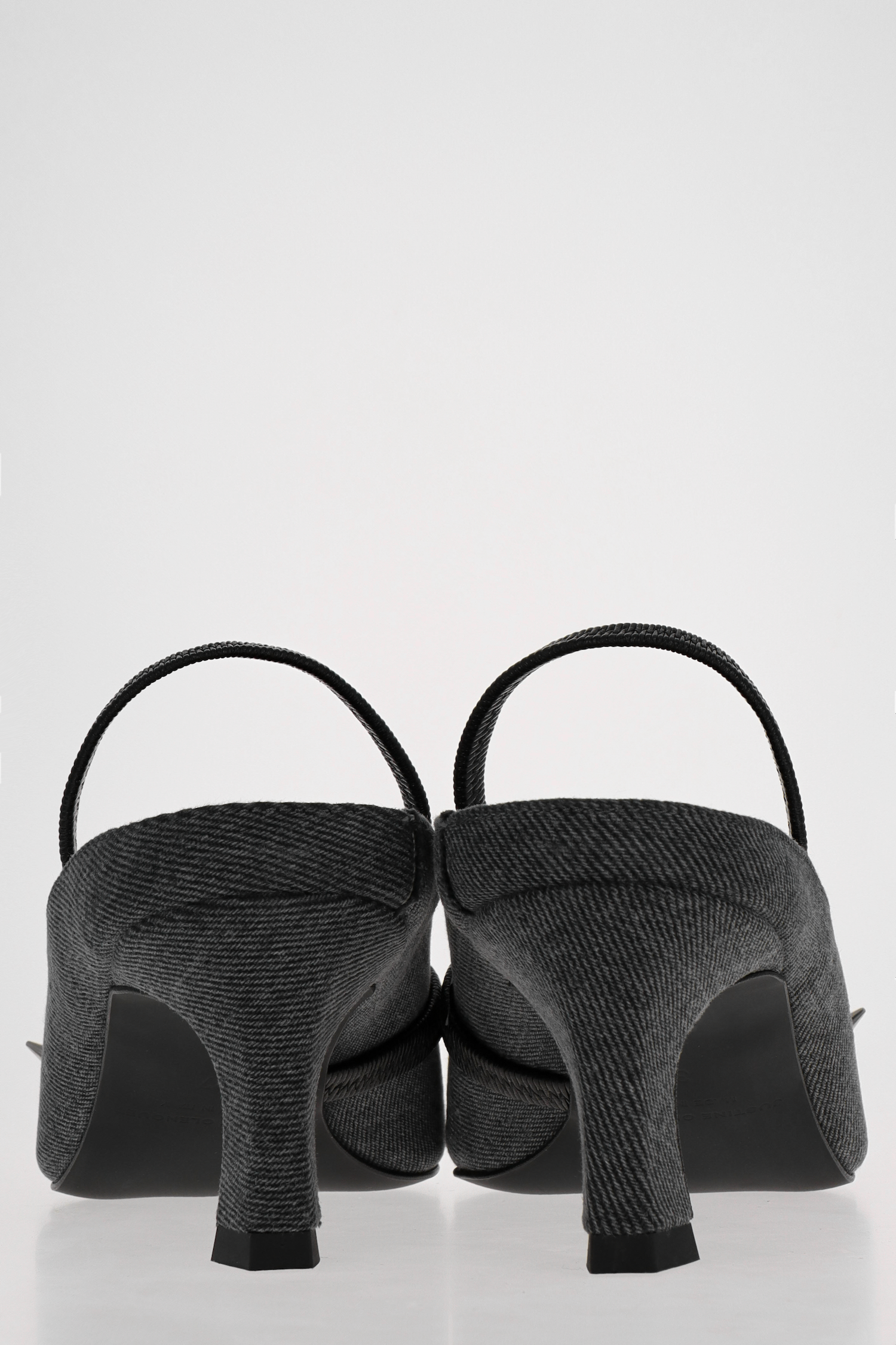 Joy denim grey slingbacks