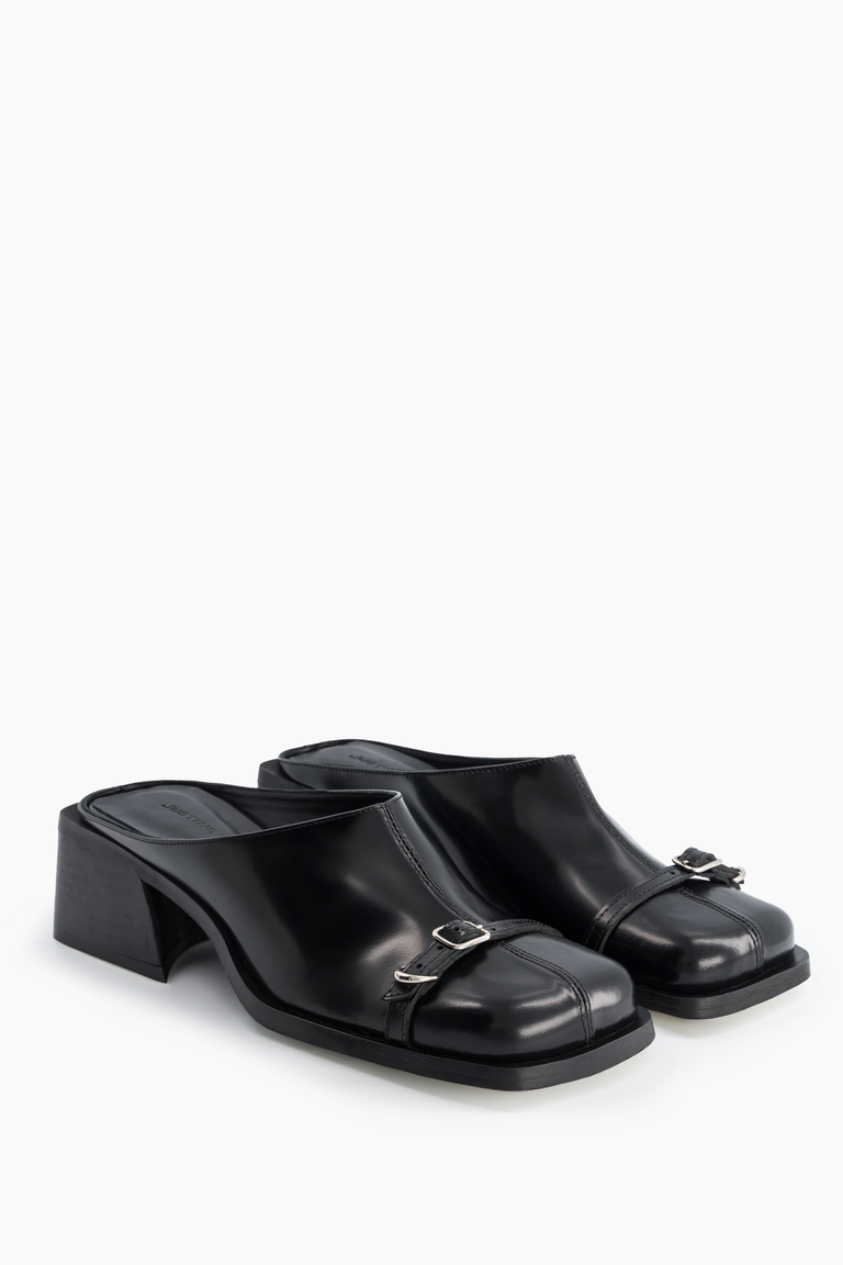 Janis black mules