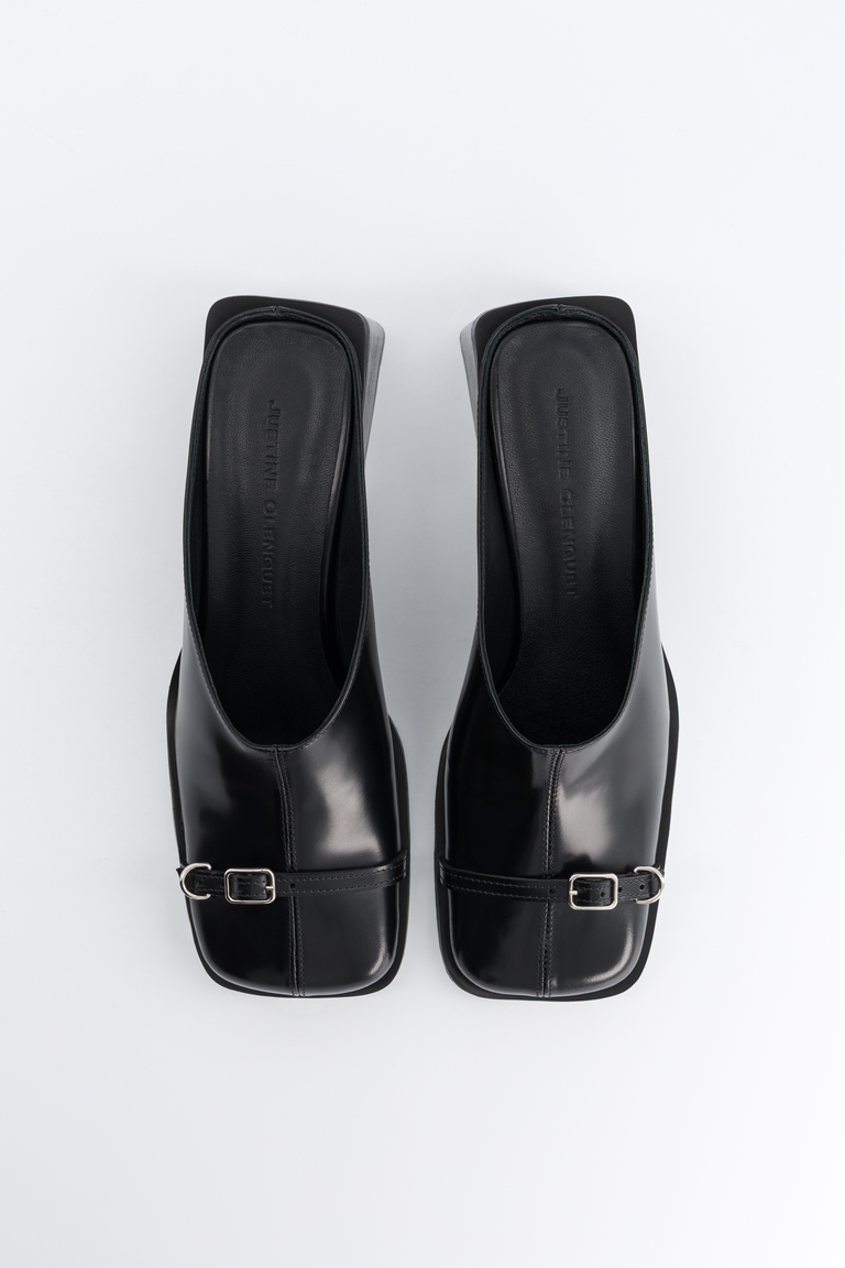 Janis black mules