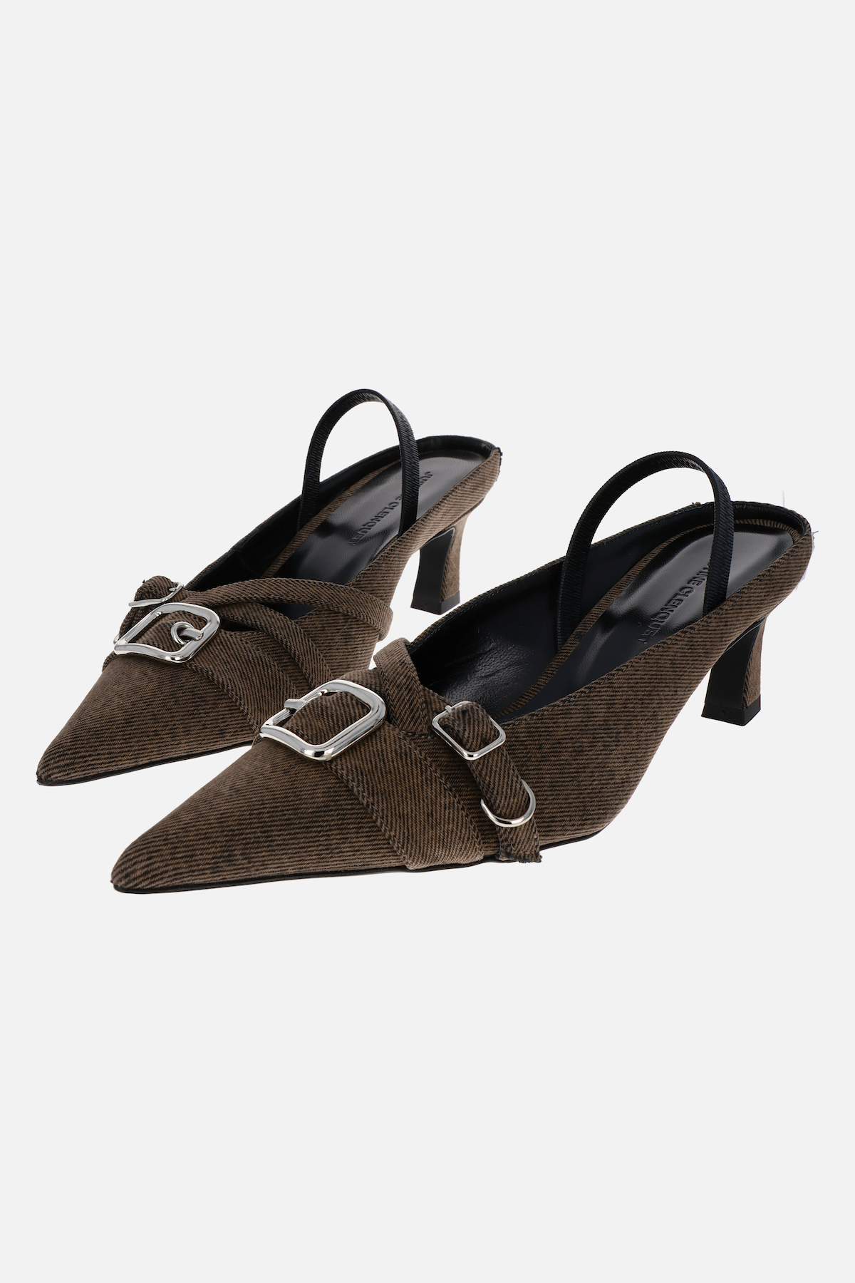 Joan denim cola slingbacks