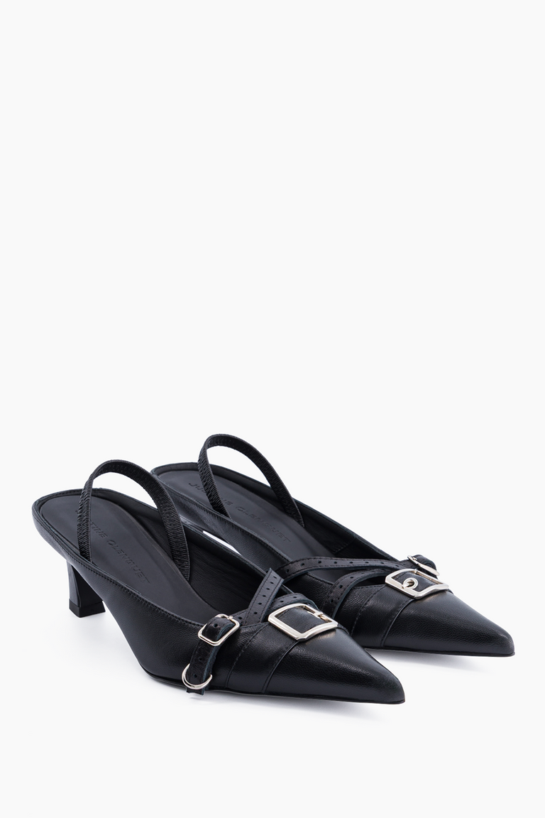 Joan black slingbacks