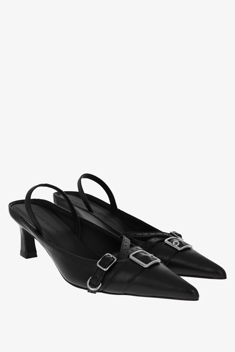 Joan black slingbacks