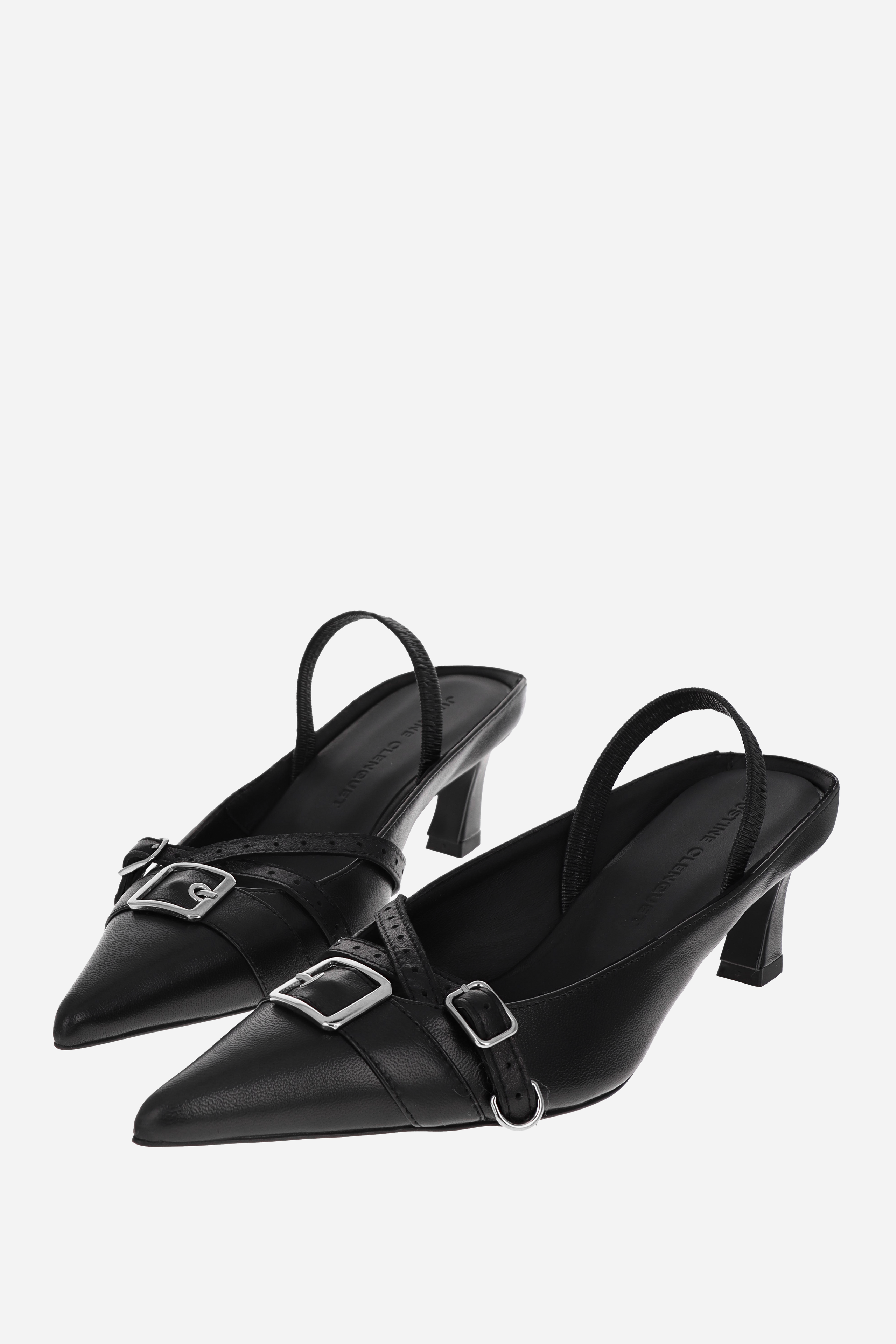 Joan black slingbacks