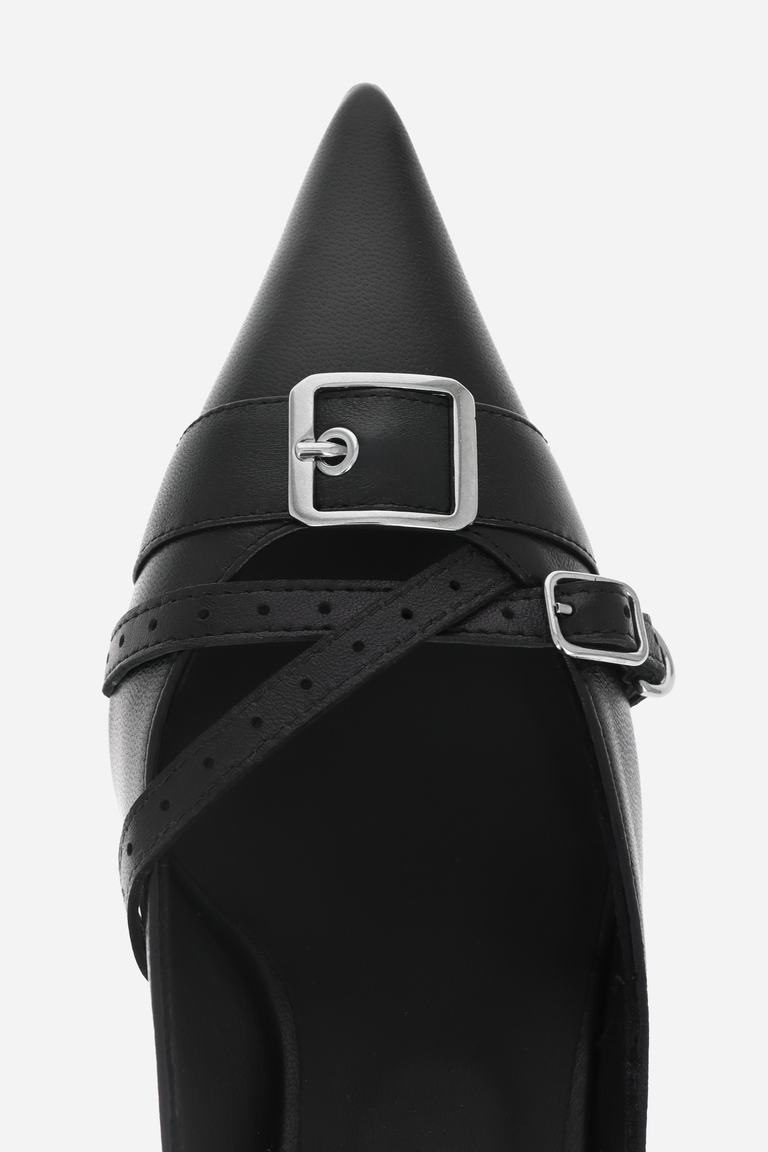 Joan black slingbacks