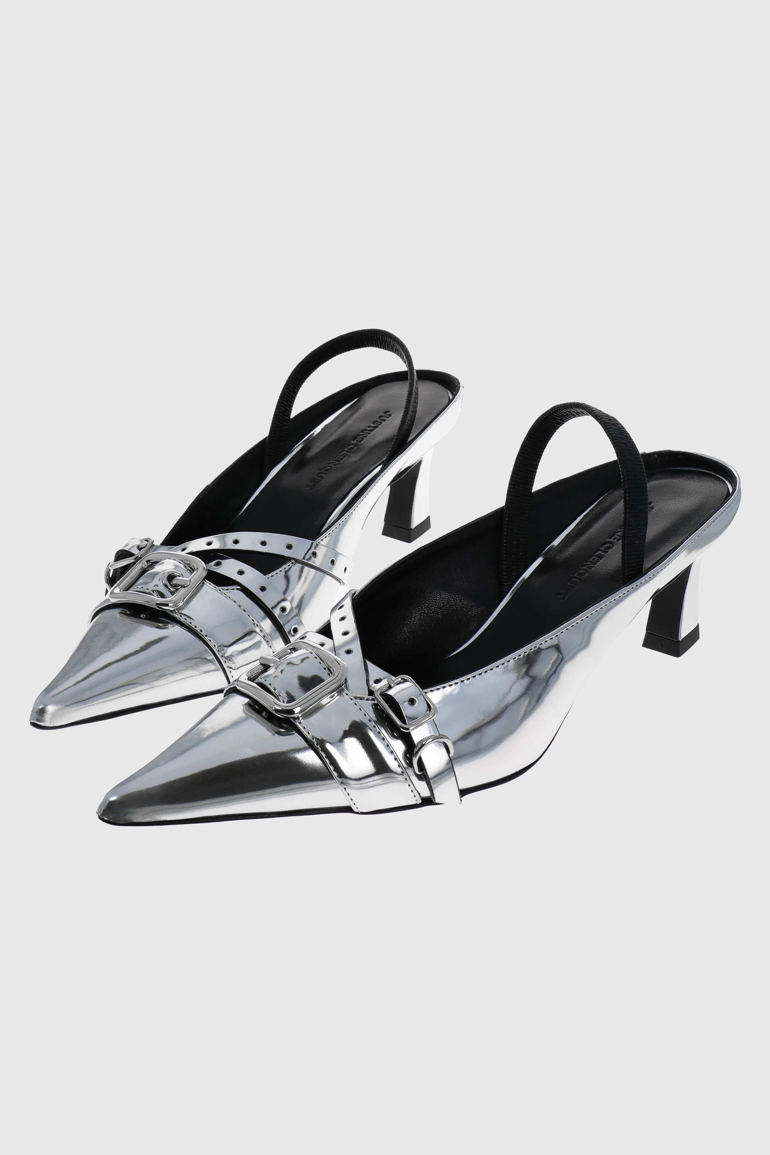 Joan silver slingbacks