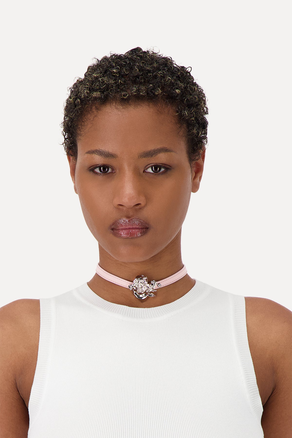 JUSTINE CLENQUET Silver & Orange Nate hotsell Choker