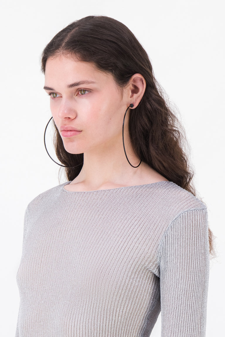 Justin Black Earrings