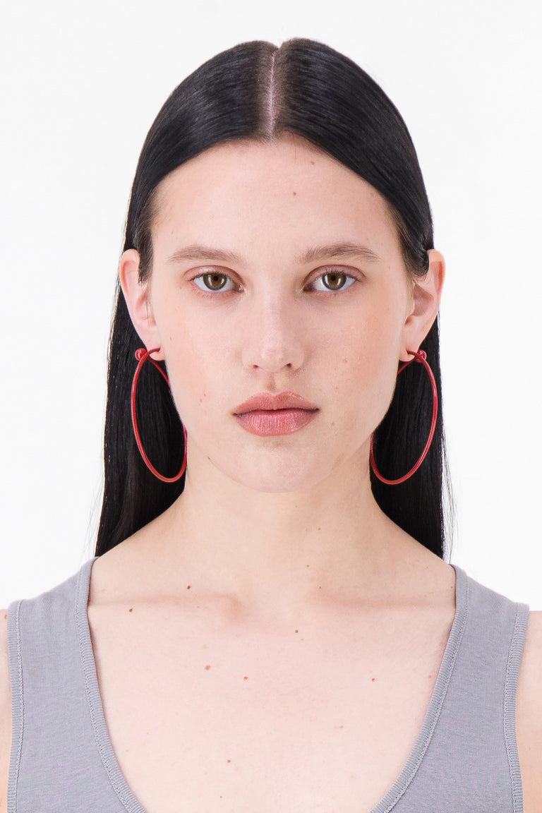 Boucles d'oreilles Marfa rouge