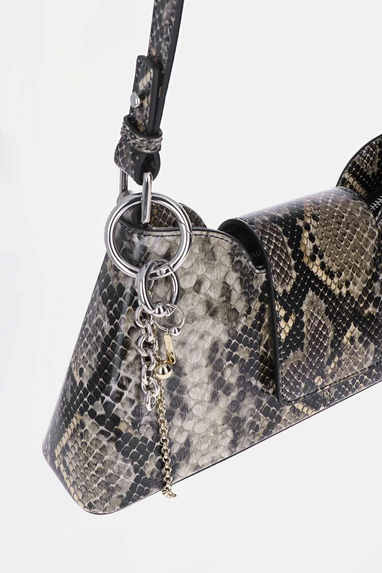 Marla Beige Python Bag + Lewis keychain