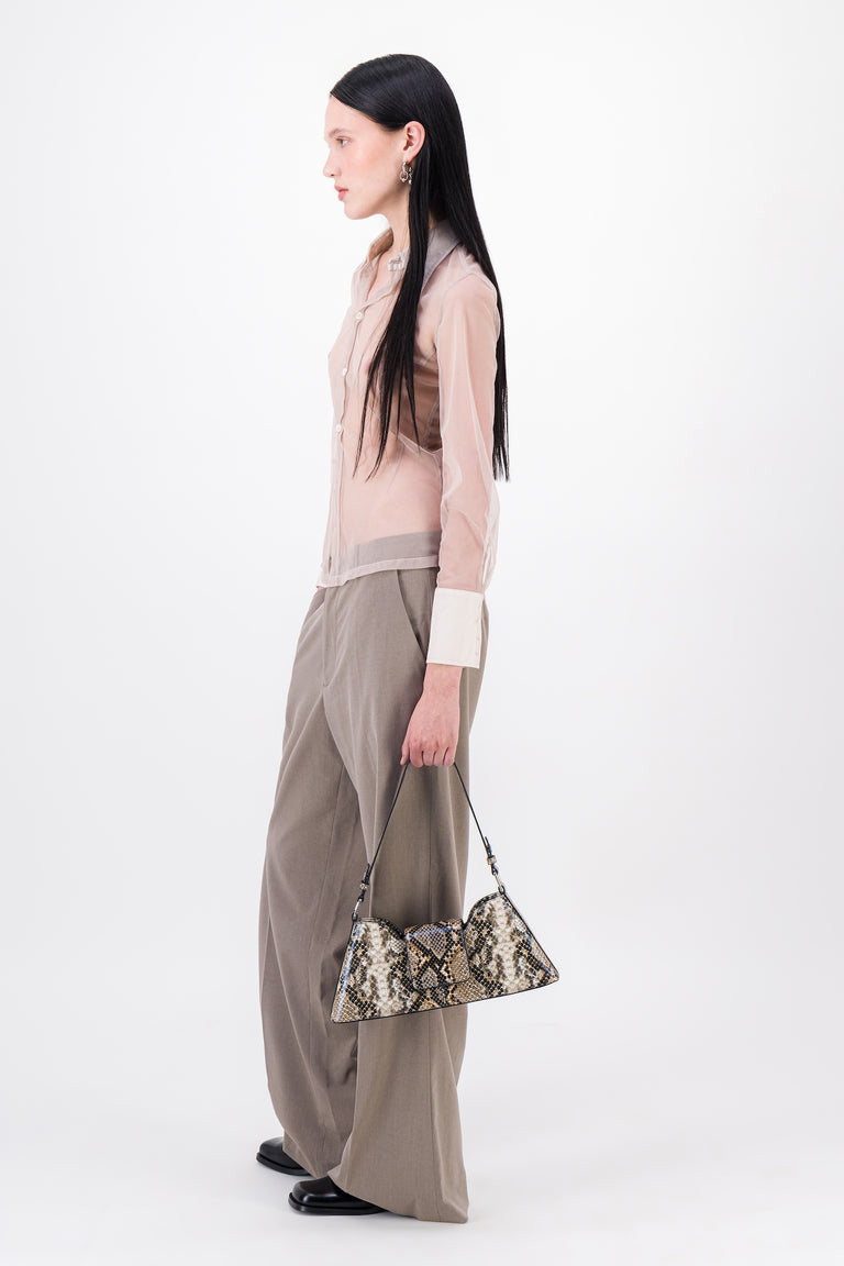 Marla Beige Python Bag