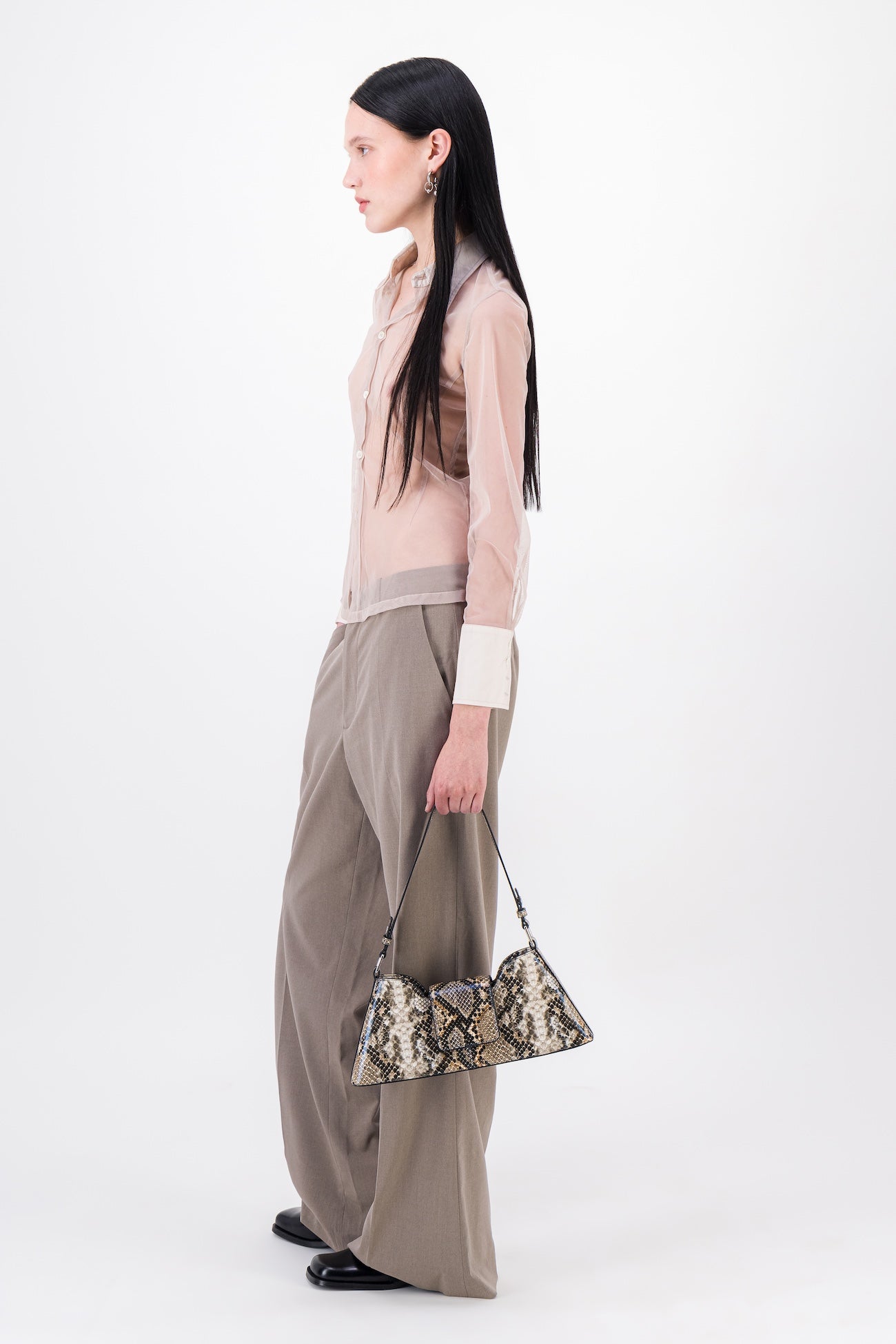 Marla Beige Python Bag