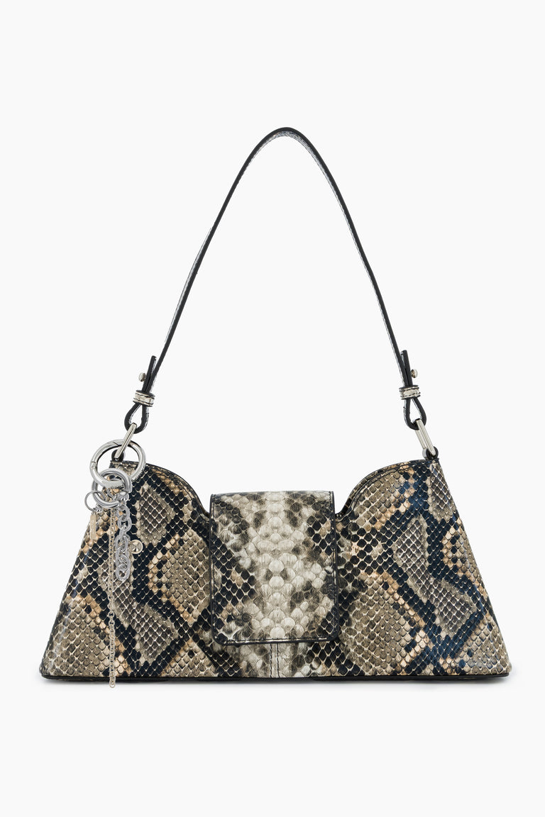 Marla Beige Python Bag + Lewis keychain