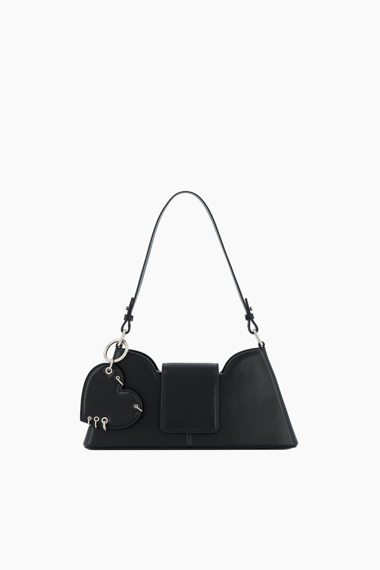 Marla Black Bag + Heart keychain