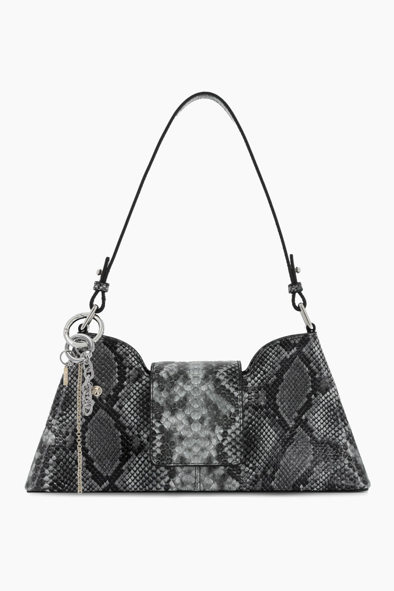 Marla Grey Python Bag + Lewis keychain