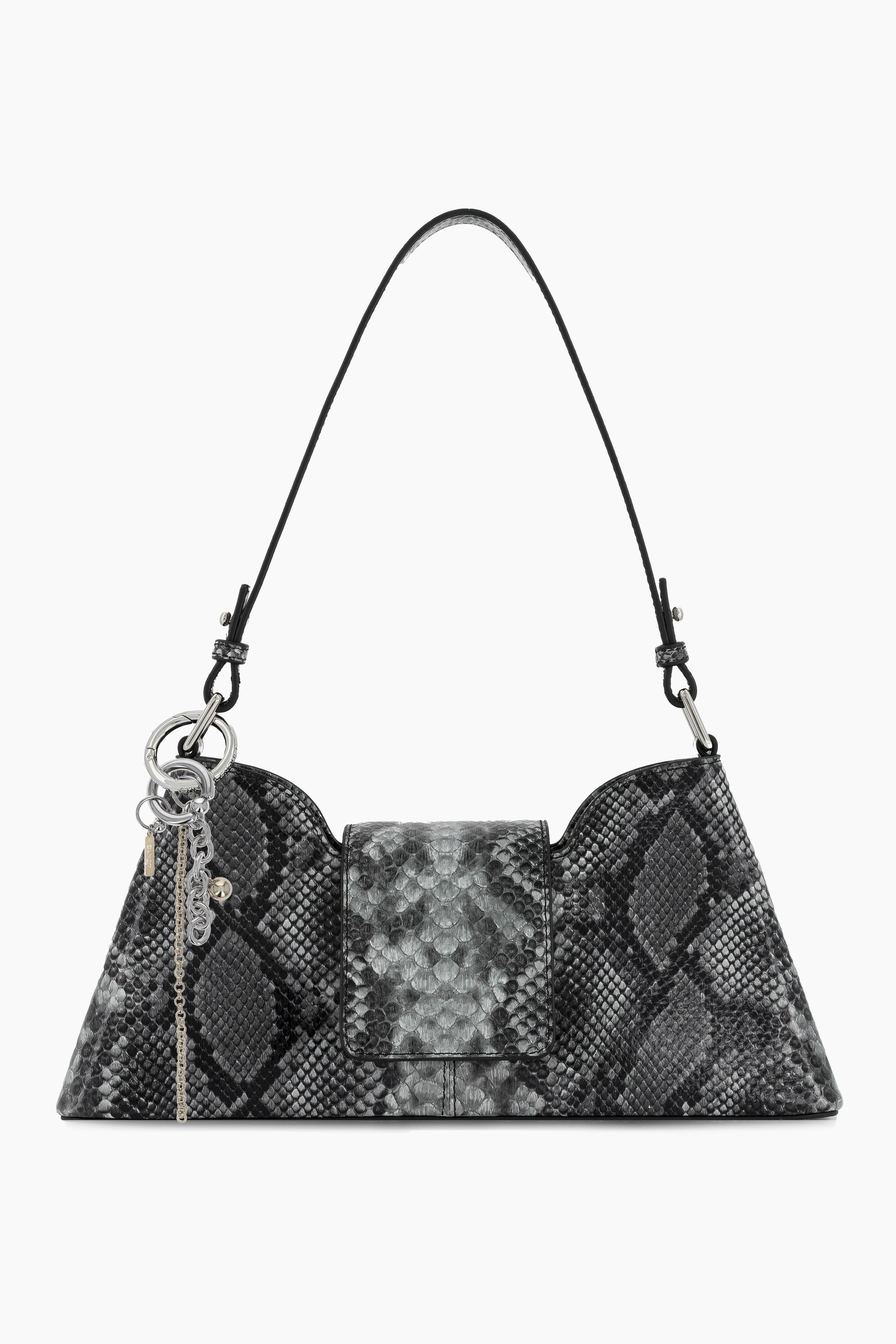 Marla Grey Python Bag + Lewis keychain