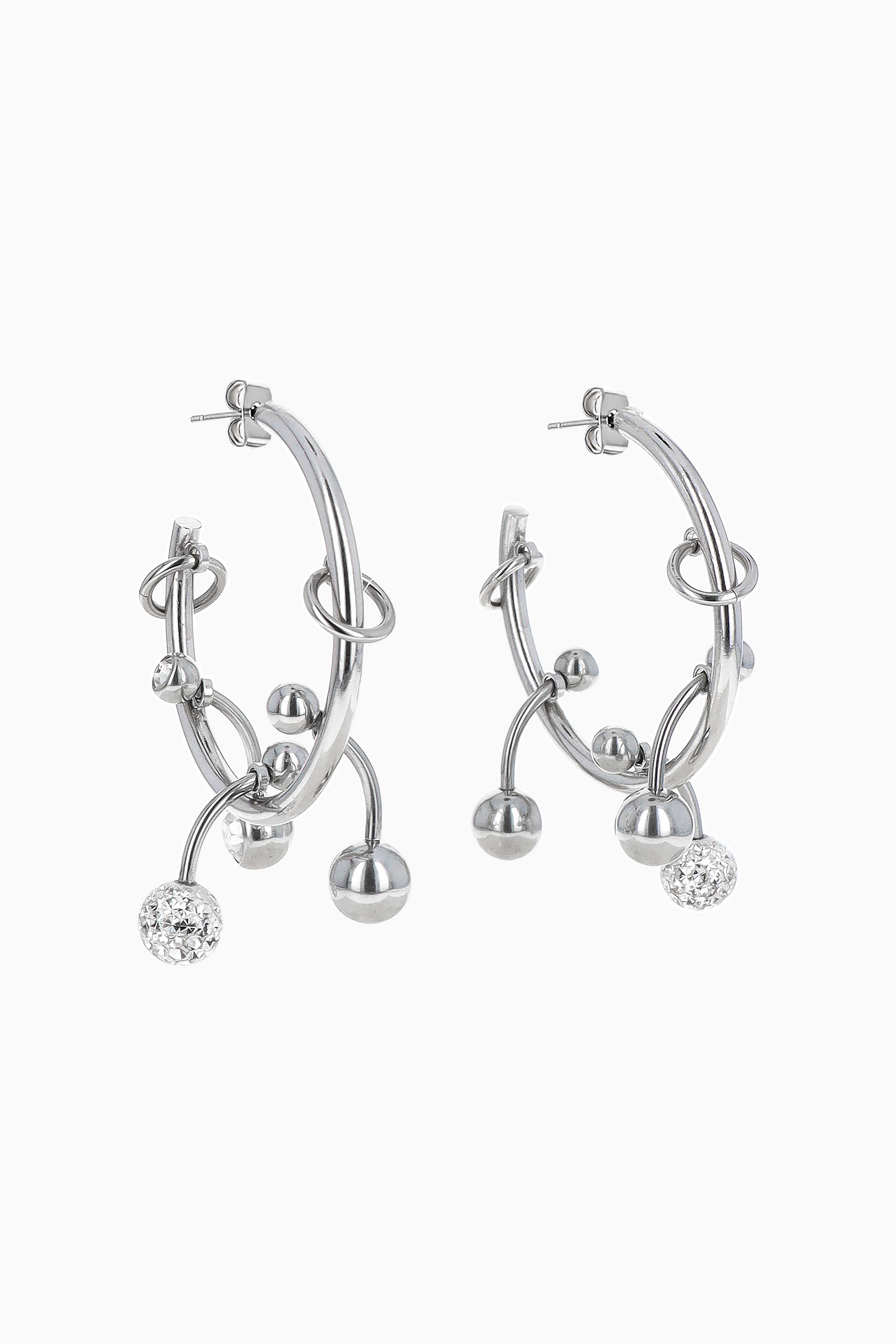 Boucles d'oreilles Neve cristal