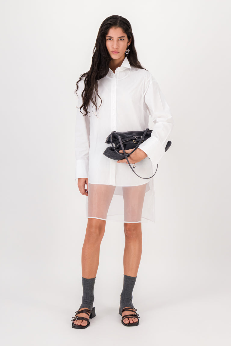 Sidney grey suede bag