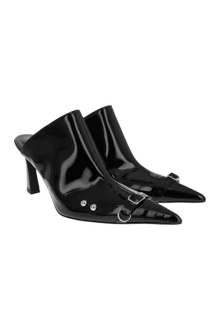 Patti black patent mules