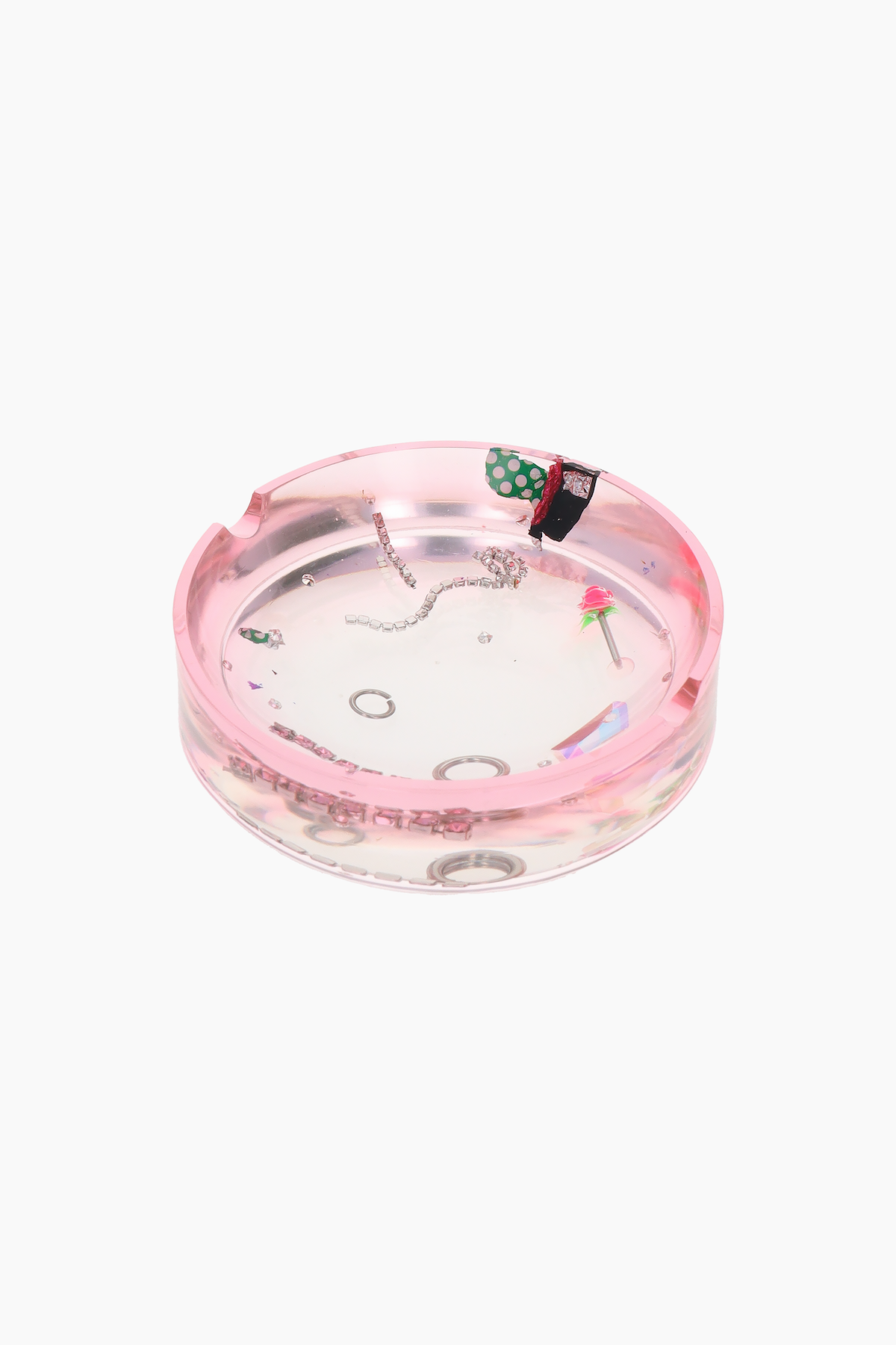 Pink rounded dish