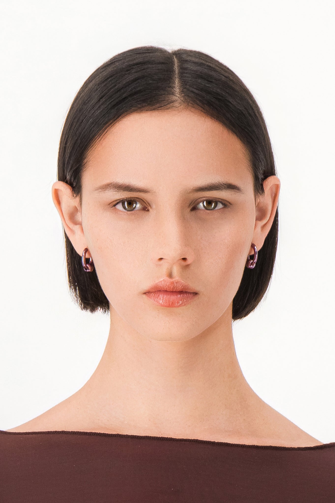 Boucles d’oreilles Sam violet 